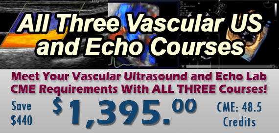 Vascular Ultrasound and Echo 3 Course Combo