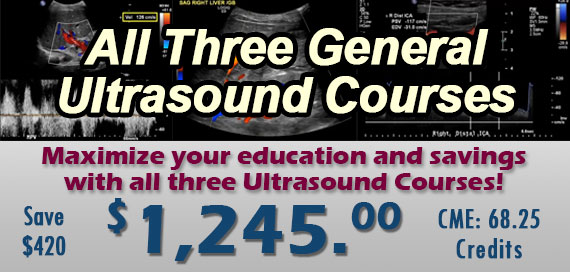 General Ultrasound  3 Course Combo