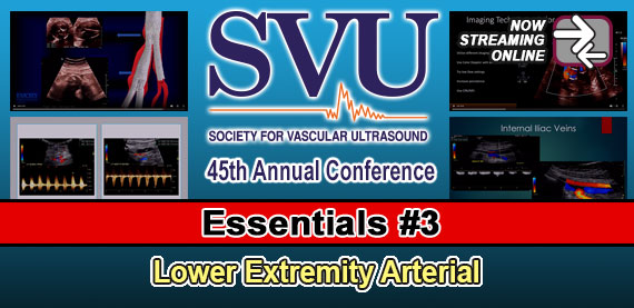 SVU Essentials #3: Lower Extremity Arterial
